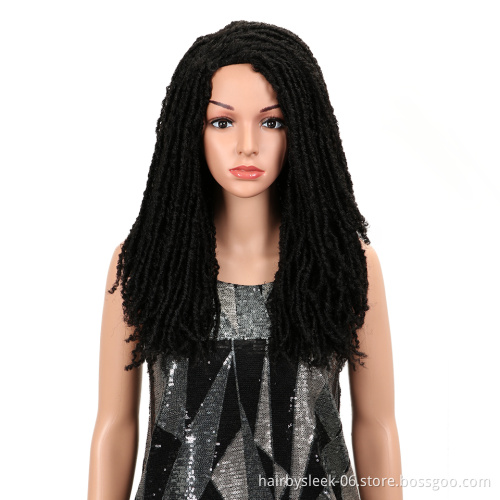 Fashion long synthetic hair braid wigs for women Ombre color Dread lock none lace wigs synthetic hair